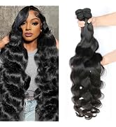 Seekomi Brazilian Body Wave 4 Bundles Human Hair 18 20 22 24 lnch 12A 100% Unprocessed Double Wef...