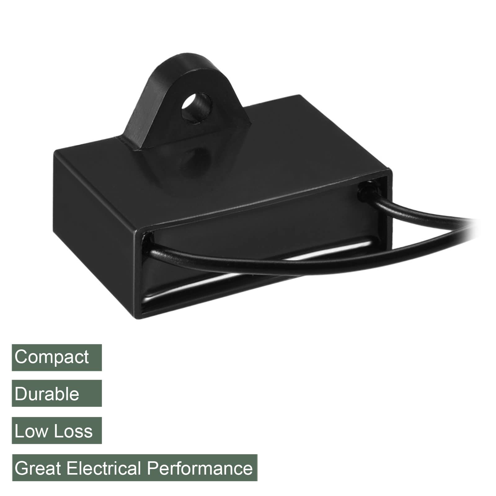 YOKIVE 2 ventole da soffitto, condensatore CBB61, pellicola di polipropilene metallizzata, ideale per ventilatori, pompe motori, corsa (1,5 uF 450 V AC, 2 fili 50/60 Hz
