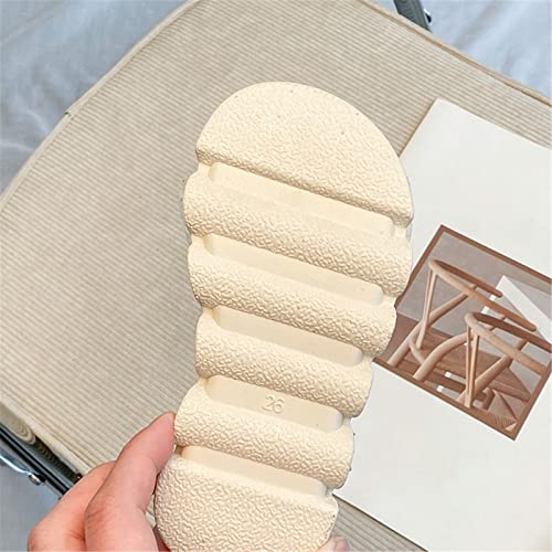 Girl's Flower Flat Sandals Cute Summer Shoes Open Toe Ankle Strap Bowknot Dress Sandals for Kids (Little Kid/Big Kid) (Beige, 12.5 Little Child)3