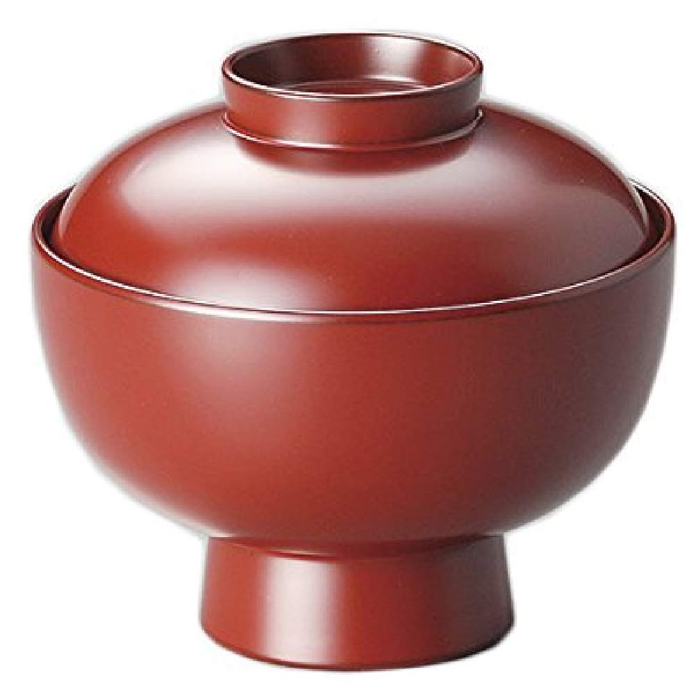 Amazon.co.jp: 越前塗 越前漆器 1客 洗浄機対応雑煮椀 朱 サイズ