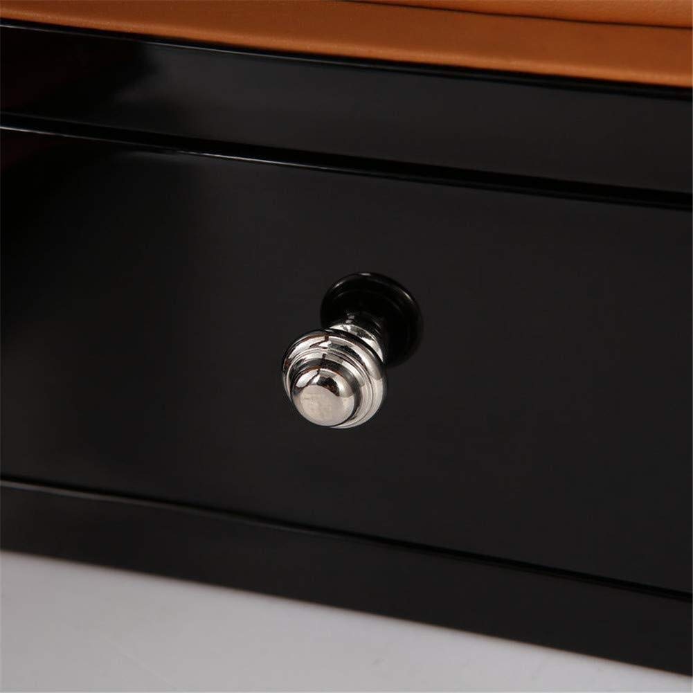 Caricatore Automatico per Orologi Unisex in Legno 2+0, Luce Ambientale a LED con Blocco del cassetto, Telecomando, Display LCD, Touch Screen, Rotazione, Motore Silenzioso Deluxe, s