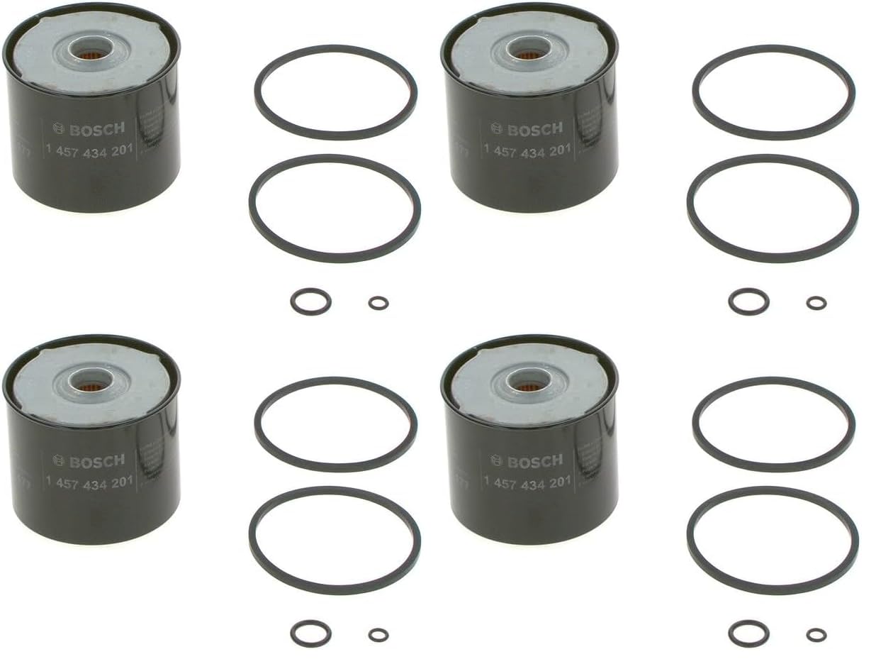 Bosch N4432 Filtre à Carburant Diesel - Sépare les Particules du Carburant - Protège le Système d'Injection (Lot de 4)