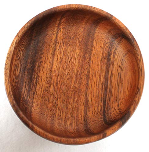 Schale Holz 10 x 3 cm Akazienholz Fair Trade Natur Schüssel Schälchen Holzschale Cover