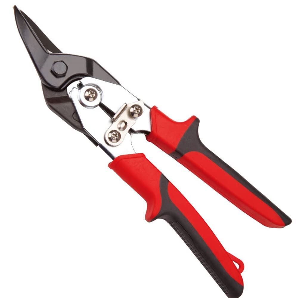 6 piezas de alicates de pliegue + tijeras de hojalata, alicates de doblado, alicates para chapa, alicates de desmonte, cortadores de metal, rectas 0°, ángulo de 45° y 90°, para techadores, fontaneros,