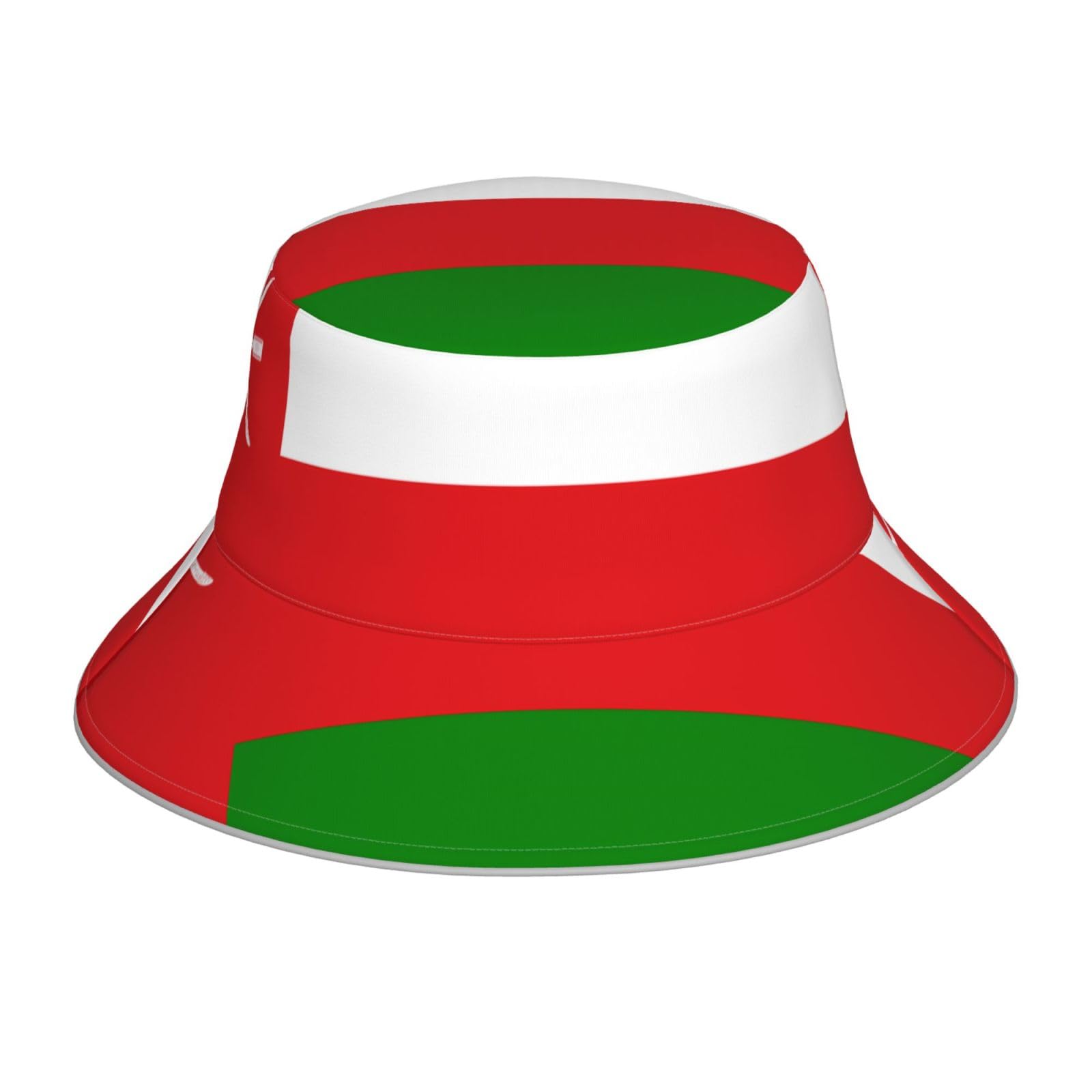 Sultanate of Oman Adult Printed Bucket Hat Reflective Sun Hat Suitable for Travel Hiking and Picnics Black