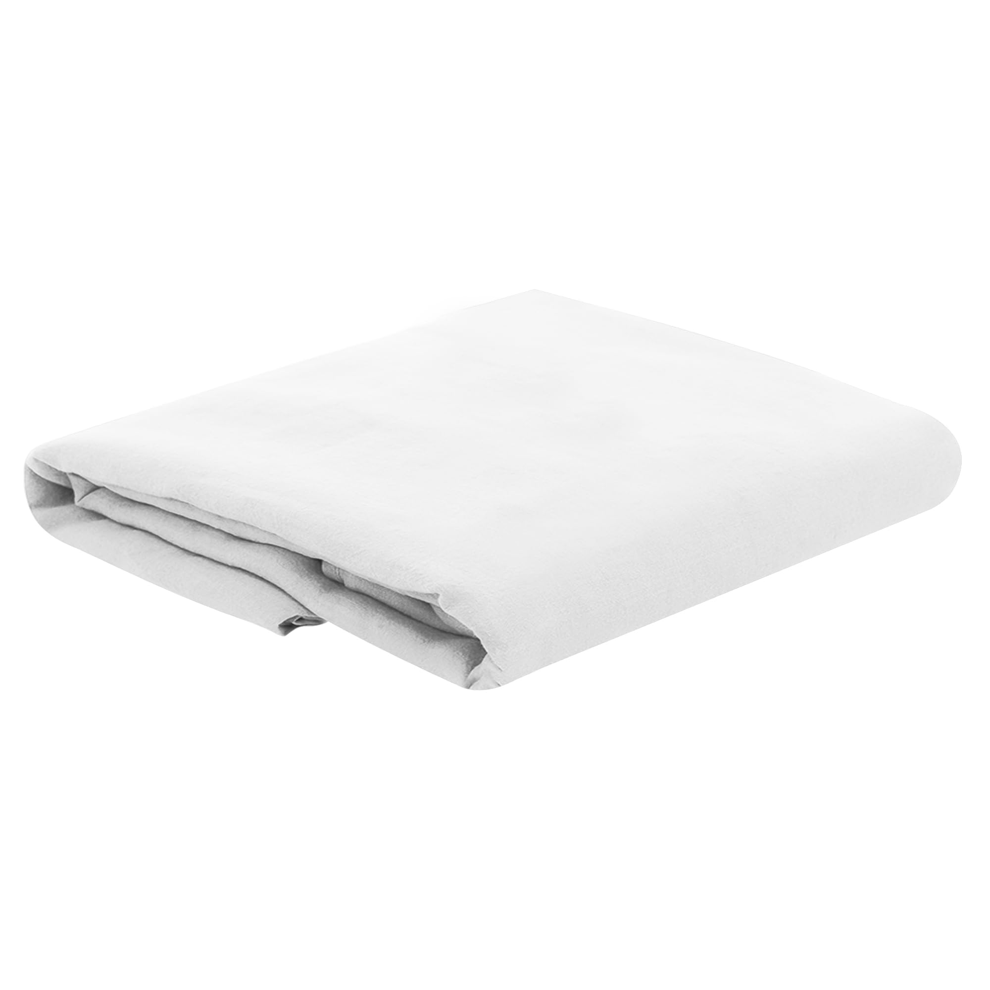 HOME ACE White Easy Iron Percale Super King Bed Flat Sheet, Superking Size Bed Cotton Flat Sheet 100% Poly Cotton Top Sheets Superking Bedding, Polycotton Super King Size Bed Sheet