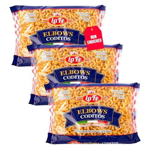 La Fe Elbow Macaroni Pasta 16oz - 3 Pack -