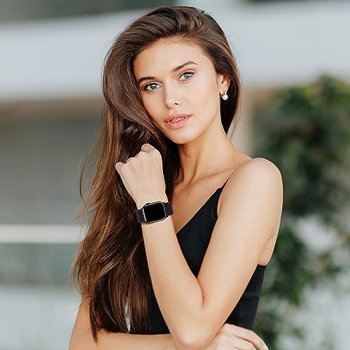 Image of Qimela Sport Loop Compatible with Apple Watch Band 38mm 40mm 41mm 42mm 44mm 45mm 46mm 49mm for Women Men,Magnetic Strap Stretchy Braided Wristband for iWatch Series 11 10 9 8 7 6 5 4 SE Ultra 3 2 1