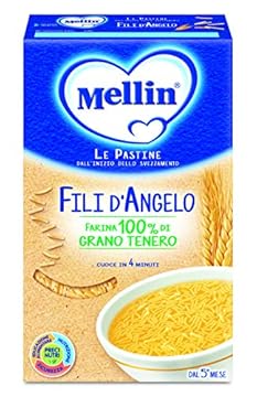 Mellin Pastina Fili D'Angelo Con Farina Di Grano Tenero, 320 g, Confezione da 12