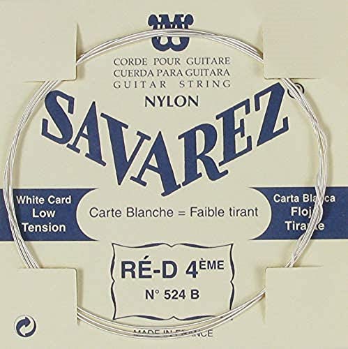 Savarez cordes pour guitare classique Traditional Concert 524B cordes simples – Re4w low – approprié pour 520B - Les Beatles, Paul McCartney, John Lennon, RIngo Starr, George Harrison Savarez cordes pour guitare classique Traditional Concert 524B cordes simples - Re4w low - approprié pour 520B