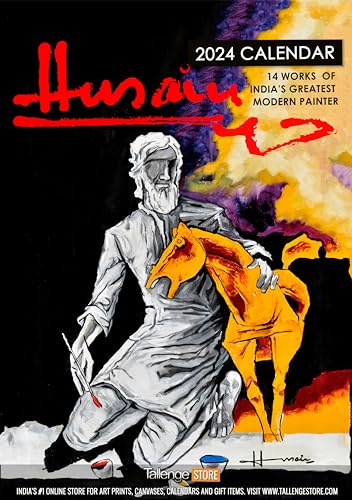 Image of Tallenge - M F Husain - Art By Indian Master - 2024 Wall Calendar - 12 x 17 Inches (Paper, Wall Calendar)