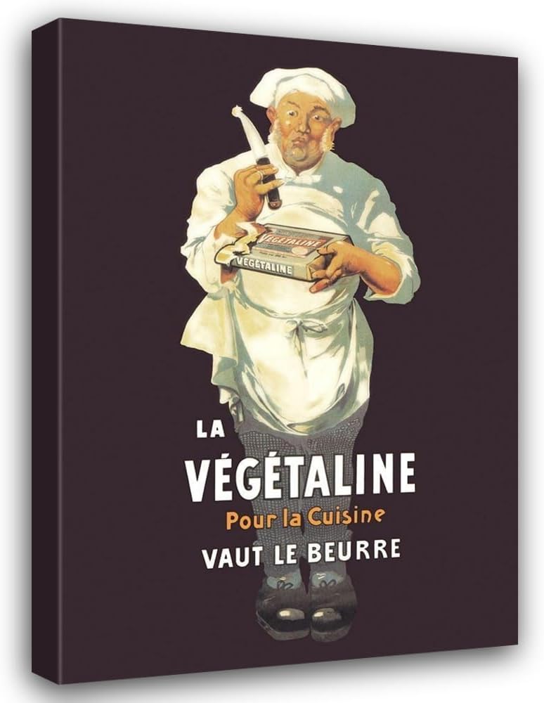 ArtDirect La Vegetaline - Pour la Cuisine Custom Framed Art Print Giclee Print or Canvas Options with Various Sizes and Customization by Unknown
