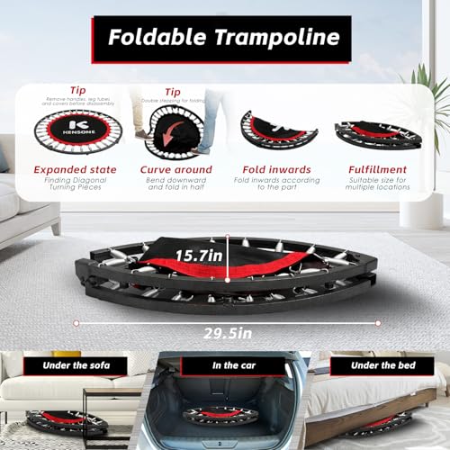 Freedare TRAMPOLINES02 Kensone 40 Inch Foldable Mini Trampoline thumb #4