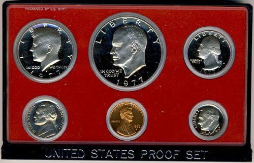 1977 US Mint Proof Set de la Casa de la Moneda de los Estados Unidos
