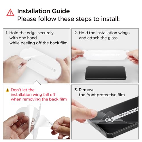 Image of Spigen Glas.tR Slim Tempered Glass Screen Protector Guard For Nothing Phone 3 [2 Pack]