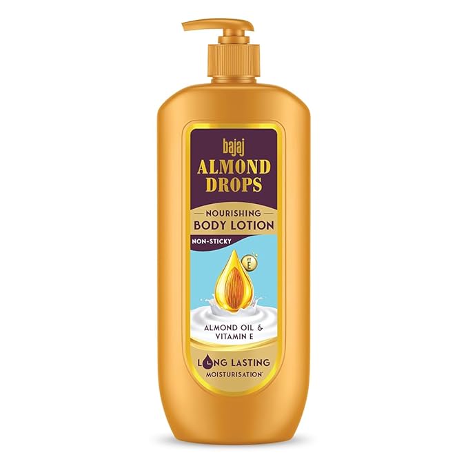 Bajaj Almond Drops Nourishing Body Lotion I Long Lasting Moisturization I Almond Oil & Vitamin E I 600ML at Rs. 220