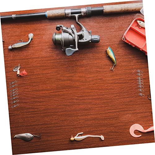 POPETPOP collares de pesca con giratorio y cable miniatura 2