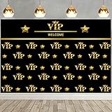 BAIFNEZ VIP Backdrop VIP Party Decorations Banner 7x5ft Red Carpet Event VIP Birthday Party Decor Background