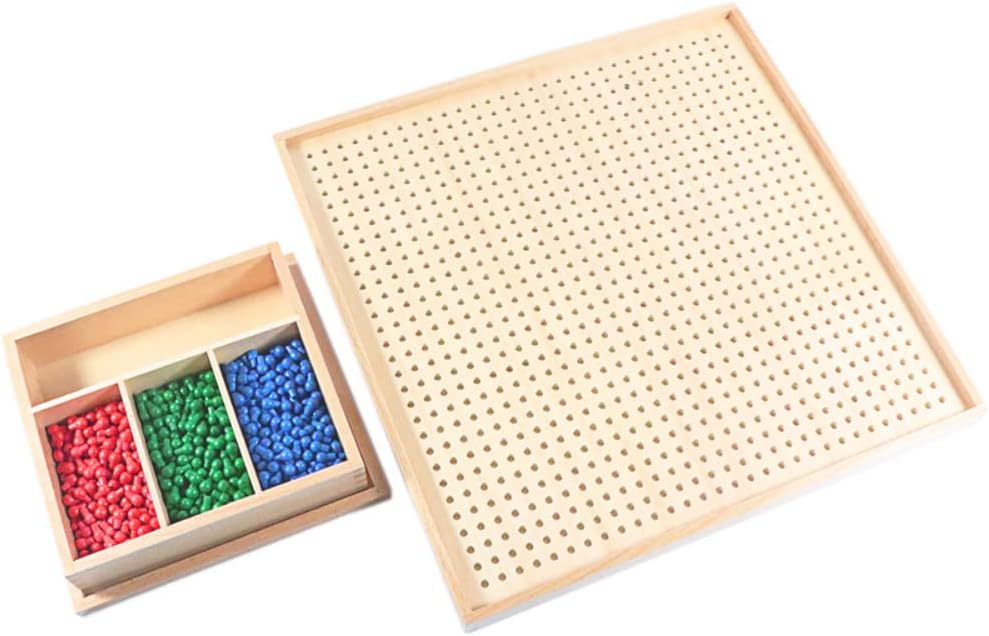 Montessori Square Peg Toys Mathematics Materials for Elementary/Primary Kids Learning Tools Educational Equipment Teaching Aids
