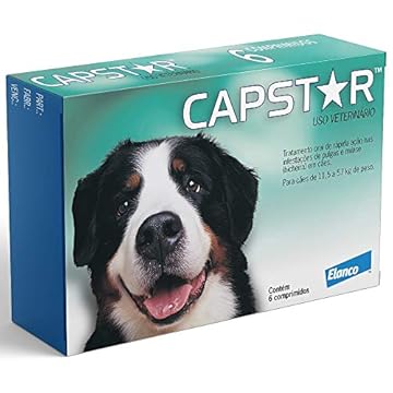 Capstar 57,0kg Verde, 6 com para Elanco