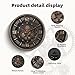 Maxstar Large Vintage Moving Gear Wall Clock, 20''Battery Operated Industrial Steampunk Metal Decor for Living Room, Office,Fireplace, Farmhouse(Arabic Number-Bronze)