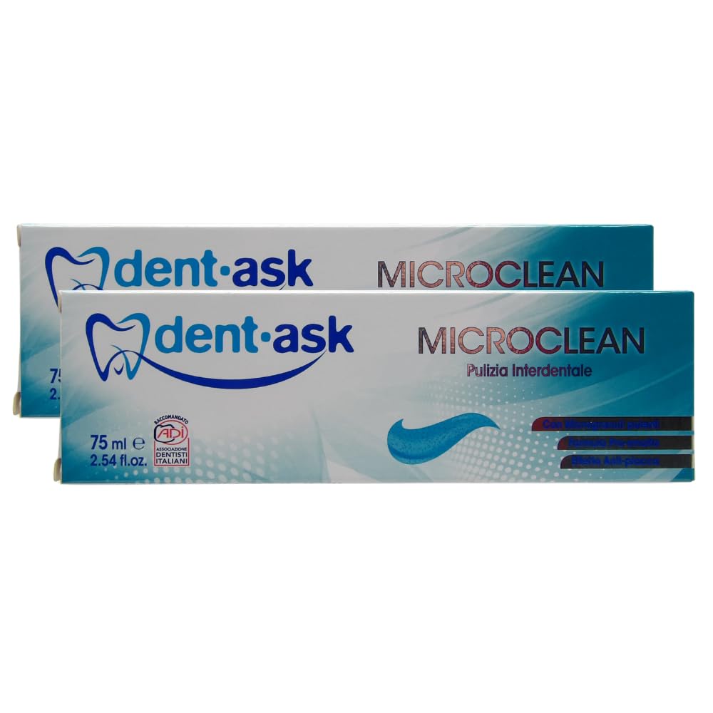  MICROCLEAN Dentifricio con Granuli Microscopiche, Pulizia Intersimpatetica, Formula Pro-Enamel Anti-Batteri, 75 ml