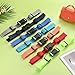 TIXIPEM Backpack Chest Strap [2PCS] - Adjustable Sternum Straps Use for Backpack Replacement & Hiking & Jogging - [Sky Blue & Orange-11 x 6IN] Chest Belt with Quick Release Buckle