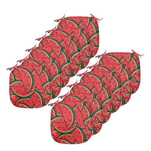 Ambesonne Fruits Chair Seating Cushion Set of 12, Whimsical Watermelon
