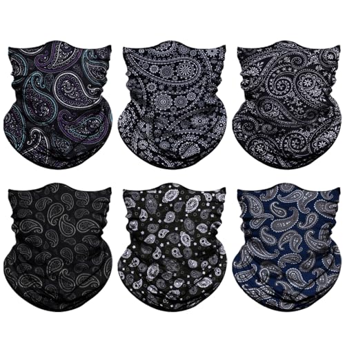 Image of Neck Gaiter for Men Women Headwear Bandana Head Wrap Face Scarf Mask Cover Warmer Balaclava-Seamless & Versatile