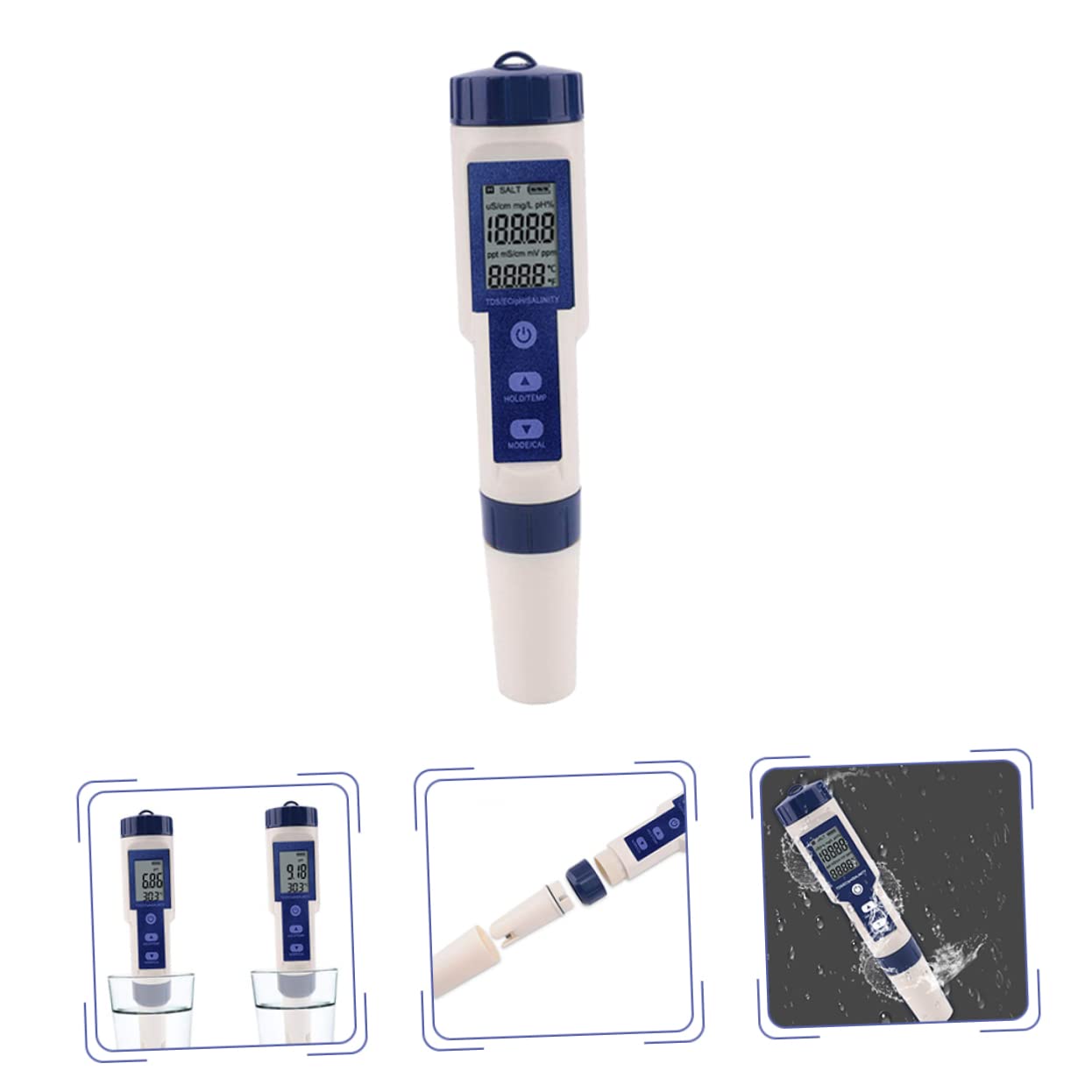 Digitaler Salzgehaltsmesser für Meerwasser mit LCD Display