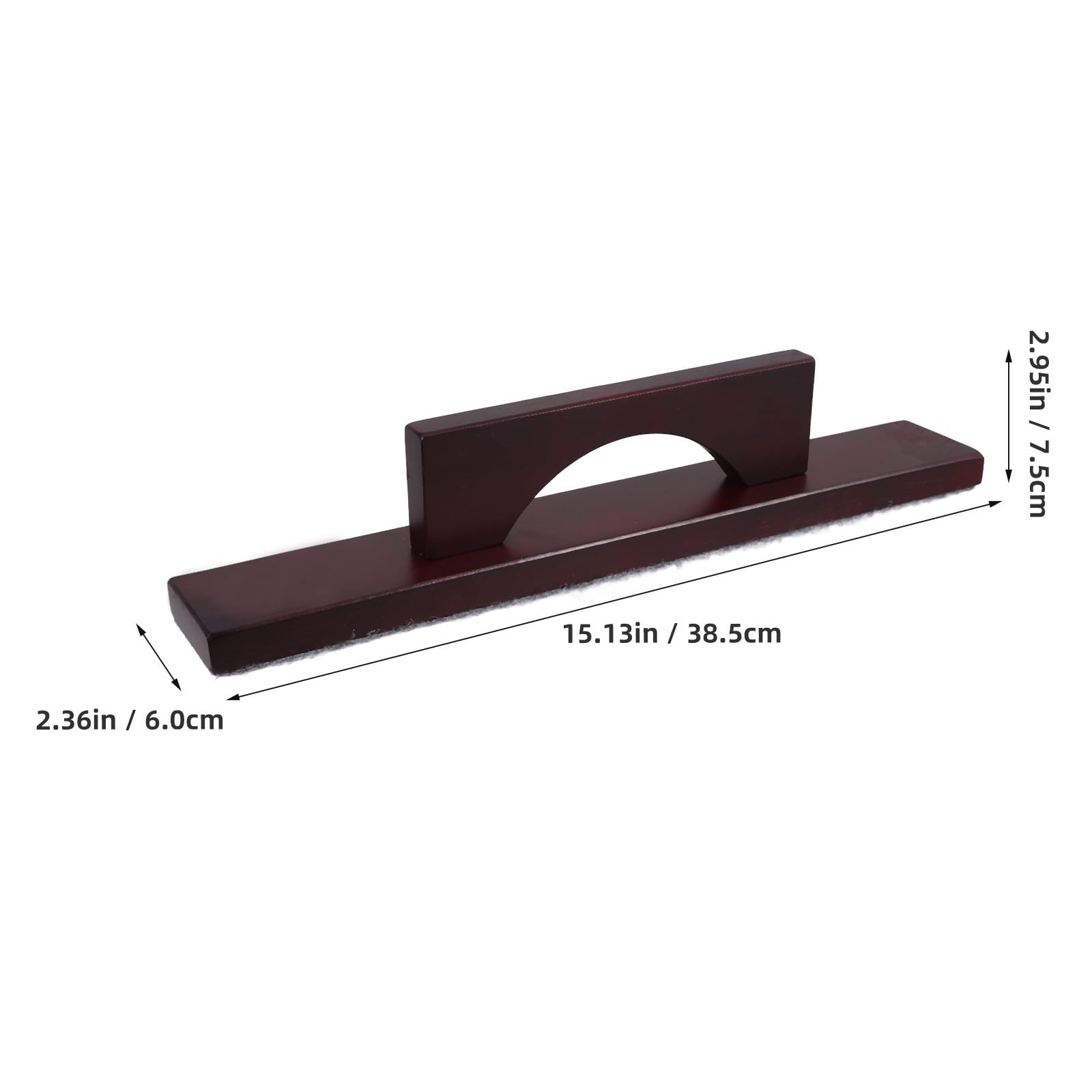 IMIKEYA Accessoire de Nettoyage pour Table de Shuffleboard Brosse en Bois et Poignée Ergonomique, pour Salle de Jeux et Entretien Facile