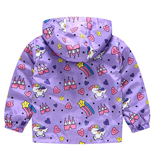 TUIJI Toddler Boys Girls Cartoon Print Zip Jacket Hooded Trench Lightweight Kids Coats Windbreaker Casual Outerwear2