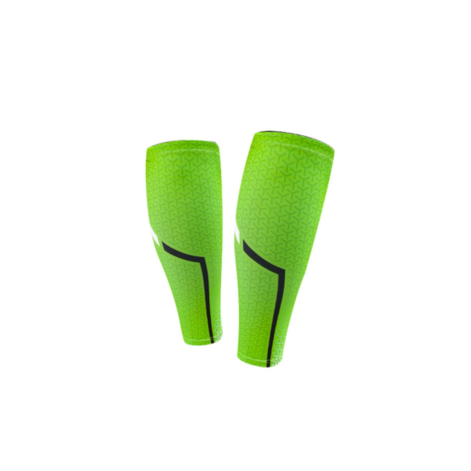 Compression Leg Sleeves, Men Running Hiking Cycling Leg Warmers Calf Compression Sleeve High Protector Gaiters Elastic Sports Wrap(Green,M)