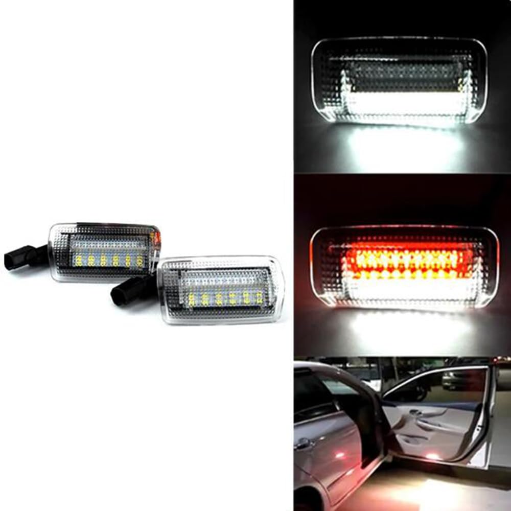 BAKUGO 2 Pièces LED Courtoisie Porte Lumière pour Toyota Land Cruiser 200 Série 150 Série Prado MK4 J150 2007 pour Lexus ES240 IS250