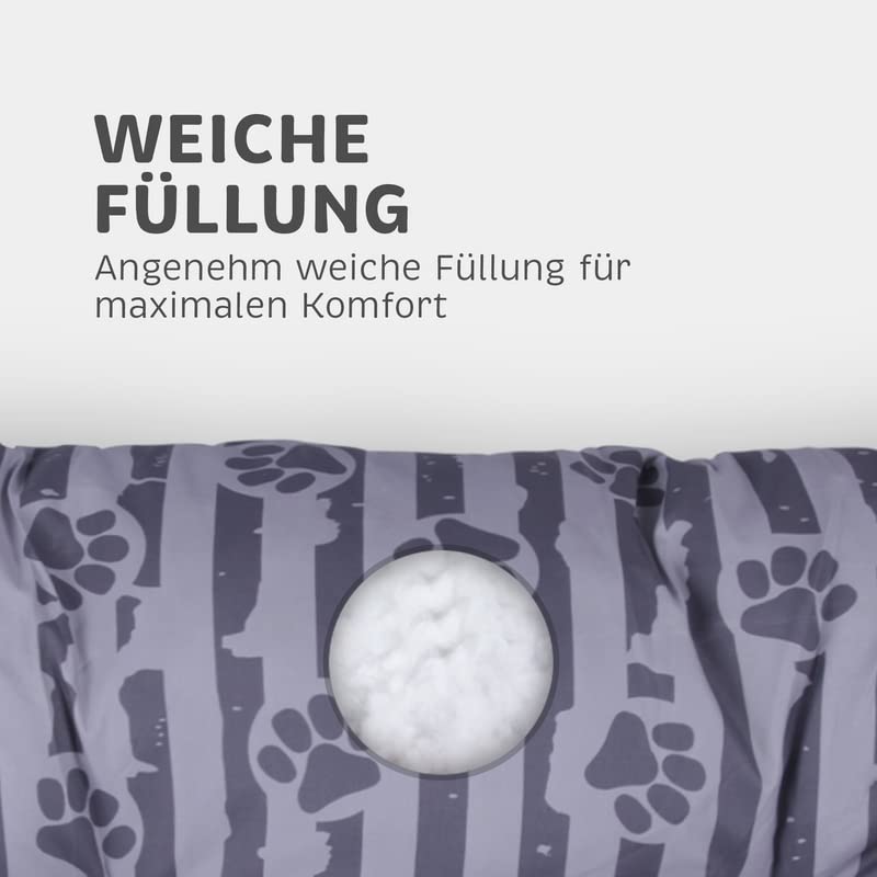 Bestlivings Cuscino Per Cani, 60x80x15 Cm, Imbottito, Certificate Öko-Tex - Morbido, Lavabile, Per Cani Piccoli E Grandi - Foto 5