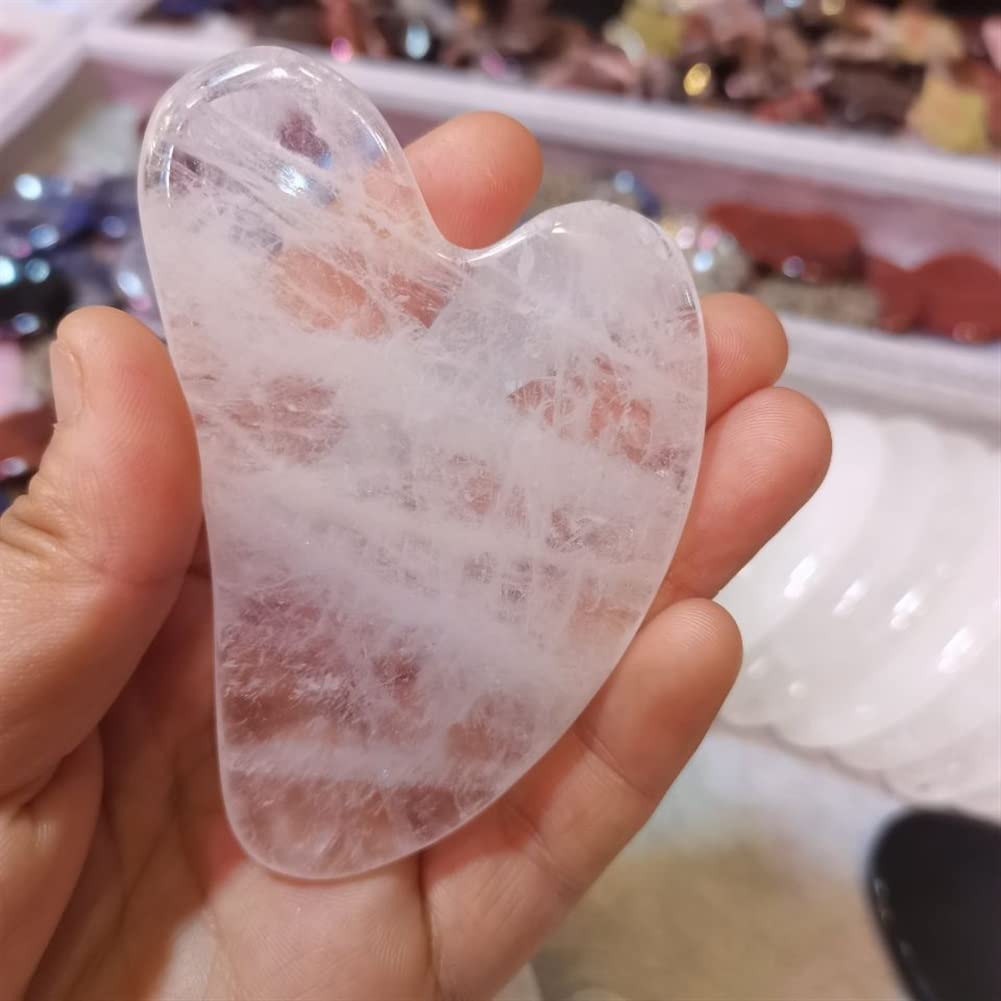 Decoración del hogar Natural Baijing Jade Gua Sha Tabla de afeitar Afeitar Ojo Gua Sha Herramienta de masaje Cuidado de la salud Belleza Acupoint Board Masajeador s decoración de la habitación