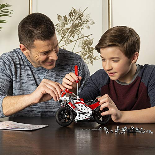 51g0ilzZJ0L MECCANO - DUCATI MOTO GP - Superbe Réplique Moto Ducati GP - Coffret Inventions Avec 350 Pièces Et 2 outils - Jeu de Construction - 6044539 - Jouet Enfant 10 Ans et +