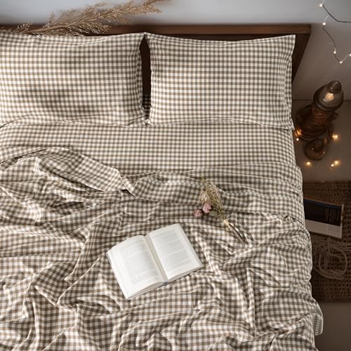 Image of LBRO2M 100% French Pure Linen Sheet Set 4Pcs, 16 inch Deep Pocket Cal King