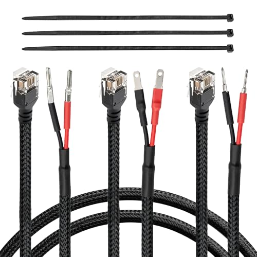 Bremiqaro Radar Detector Hardwire Kit RJ11 Braided Power Cord 16 Inline Fuse Mirror Tap Power Cable Compatible with Uniden R3 R7 R8 Escort 9500ix Cobra Valentine One Clean Install 3 Pack