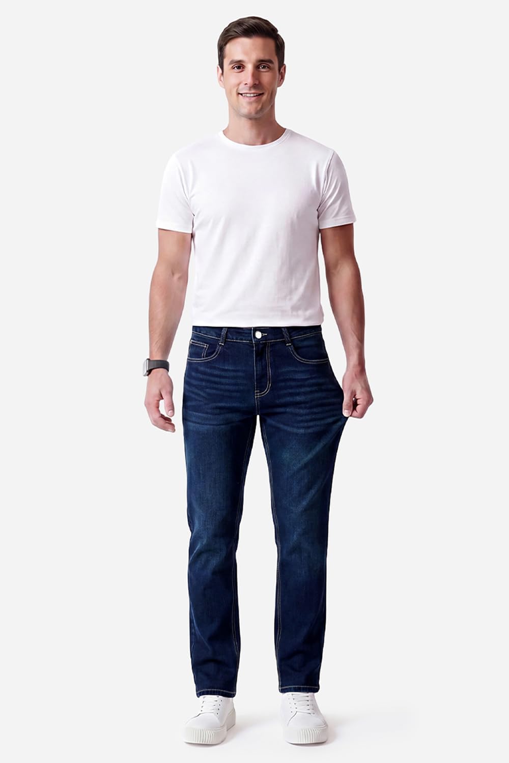 Heyfanee Herren Jeans Regular Fit Straight Hose