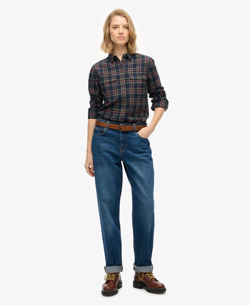 Superdry Damska koszula flanelowa w kratę