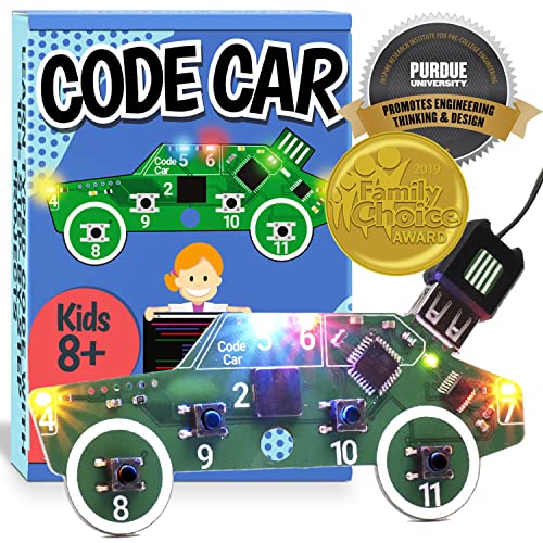 Code Car Kids Coding Toy for Kids 8-12. Boys & Girls Learn Block and Typed C++ Coding with Hands-On...