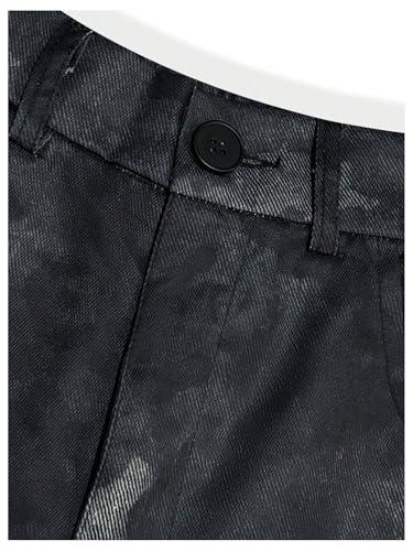 GORGLITTER Men's Camo Baggy Cargo Pants Camouflage Drawstring Waist Work Military Trousers with Pockets4