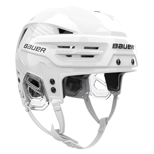 Bauer RE-AKT 90 Eishockeyhelm mit Gitter, Herren, Weiß, Größe L