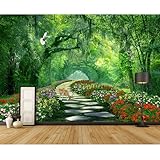 KEARTNZI Custom Forest Park 3D Wallpaper Landscape Forest Wallpaper Mural Living Room Bedroom Tv Background Mural