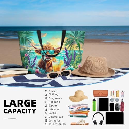 Bolso de playa impermeable grande para mujeres miniatura 2
