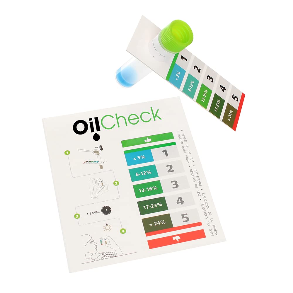 oléotest Kit de prueba de aceite de cocina en caja Pack de 10 pruebas