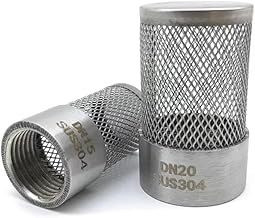 Pipeline Filter,Inline Mesh Screen, 1pcs Stainless Filter, 1/2" 3/4" 1" 1-1 * 2" 2" 3" 4" Female Thread Filter for Garden Irrigation Aquarium Water Pump, Mesh Cover (Color:4") (Color : 1") (Color : 1