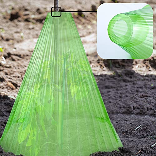 Pack 30 Garden Cloches For Plants,Reusable Plant Bell Cover,Protects Plants From Birds, Frost,Snails Etc,7.7" D X 8.7" H, Green (Green-30 Pack) #TOP3