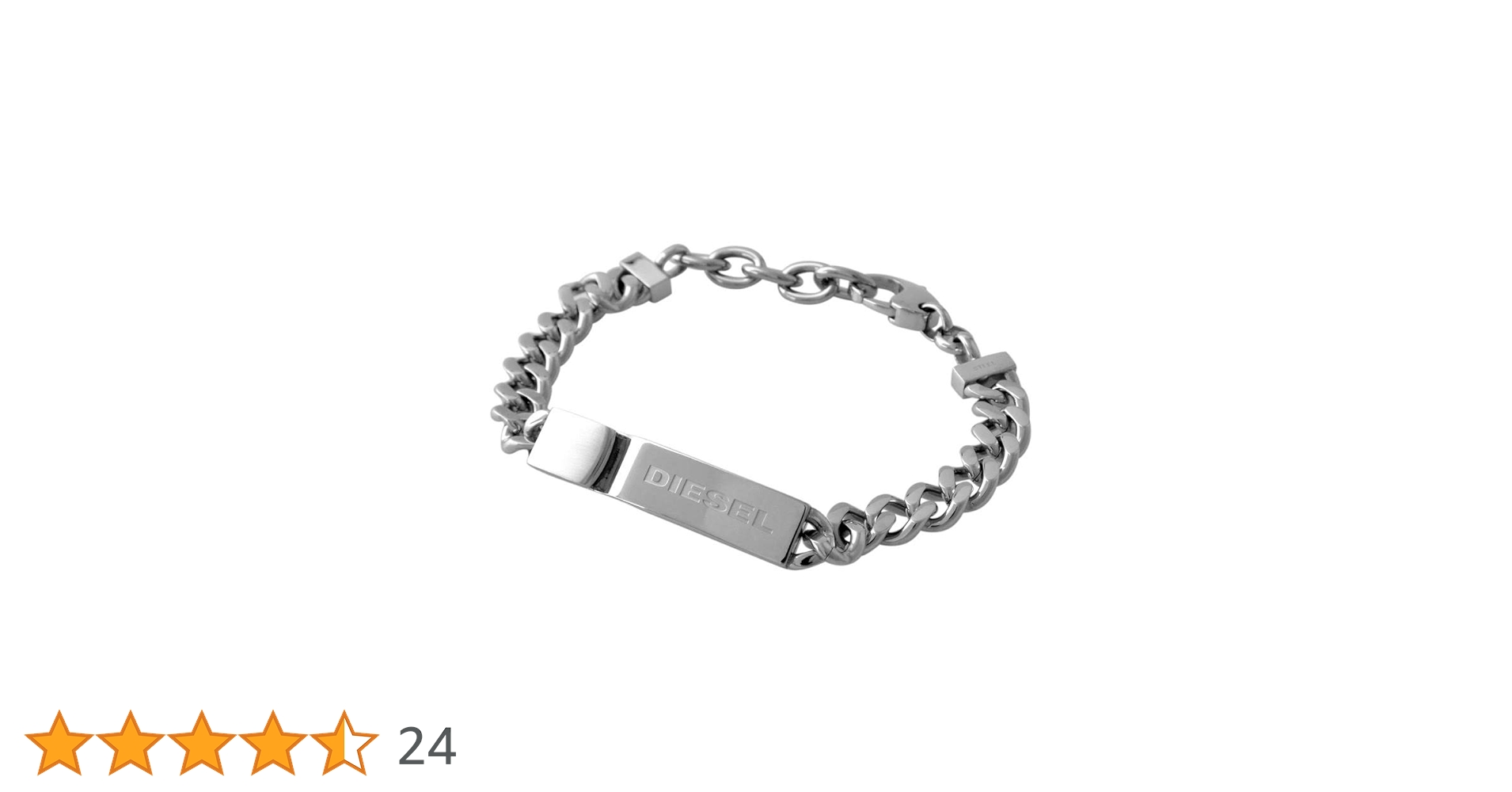 diesel ブレスレット　紙袋　箱付き DIESEL シルバーブレスレット 専用袋・箱付き DIESEL ディーゼル